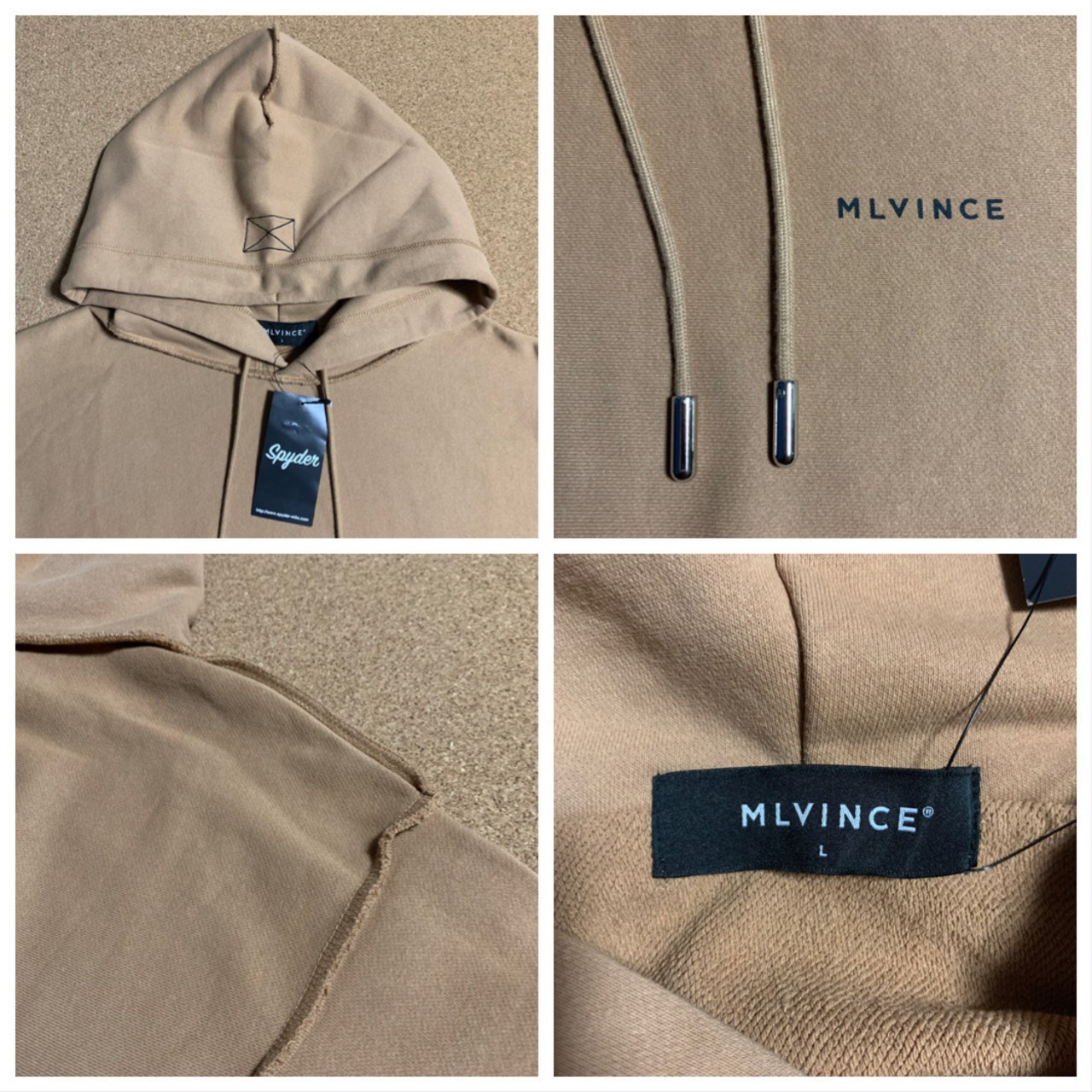 古着・未使用品】MLVINCE ワンポイントロゴプルオーバーパーカー 