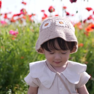 【SS25/即納】GANG OF KIDS / FLOWER HAT TAUPE