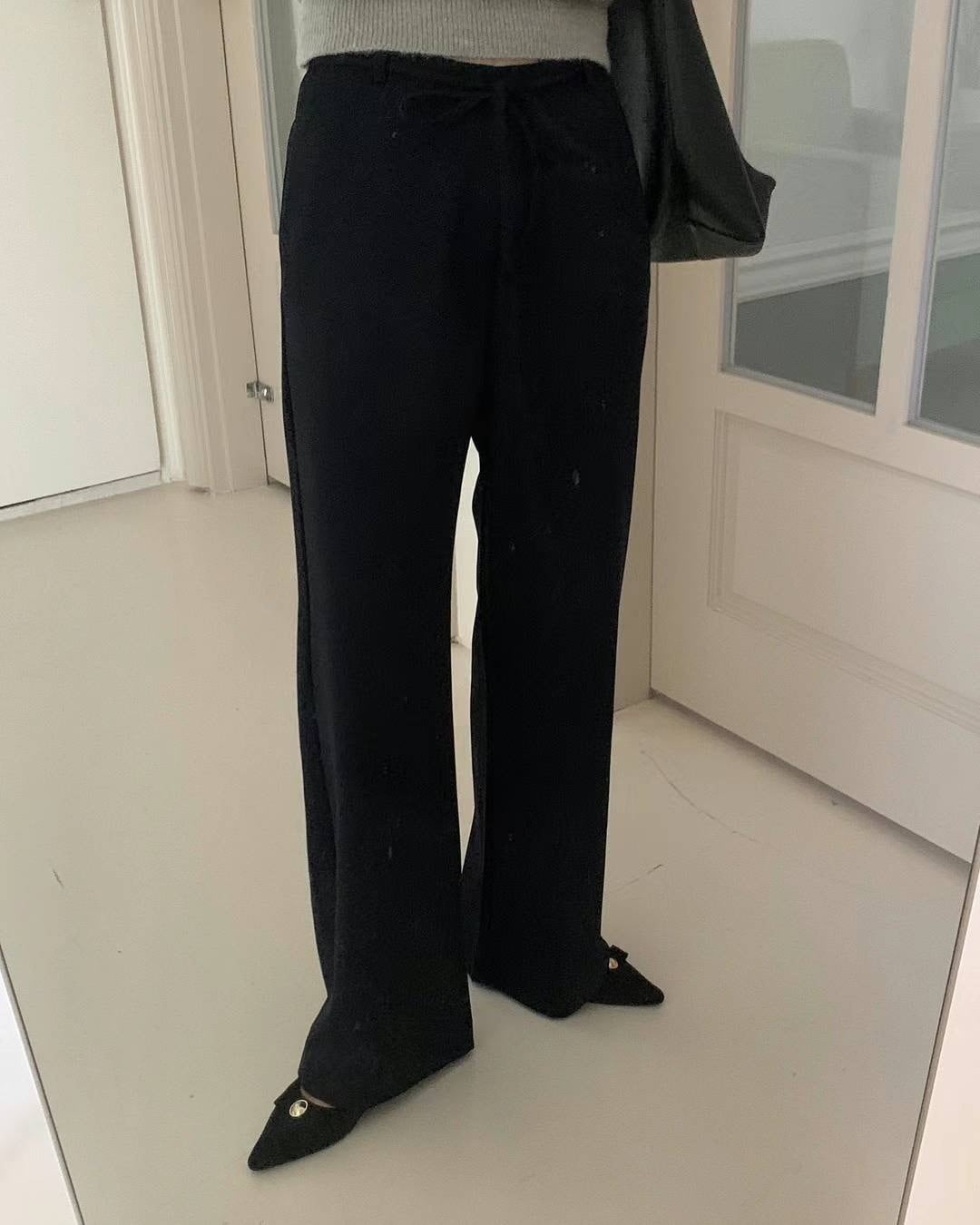 (即納)P.Y.T / dough belt slacks / 2color