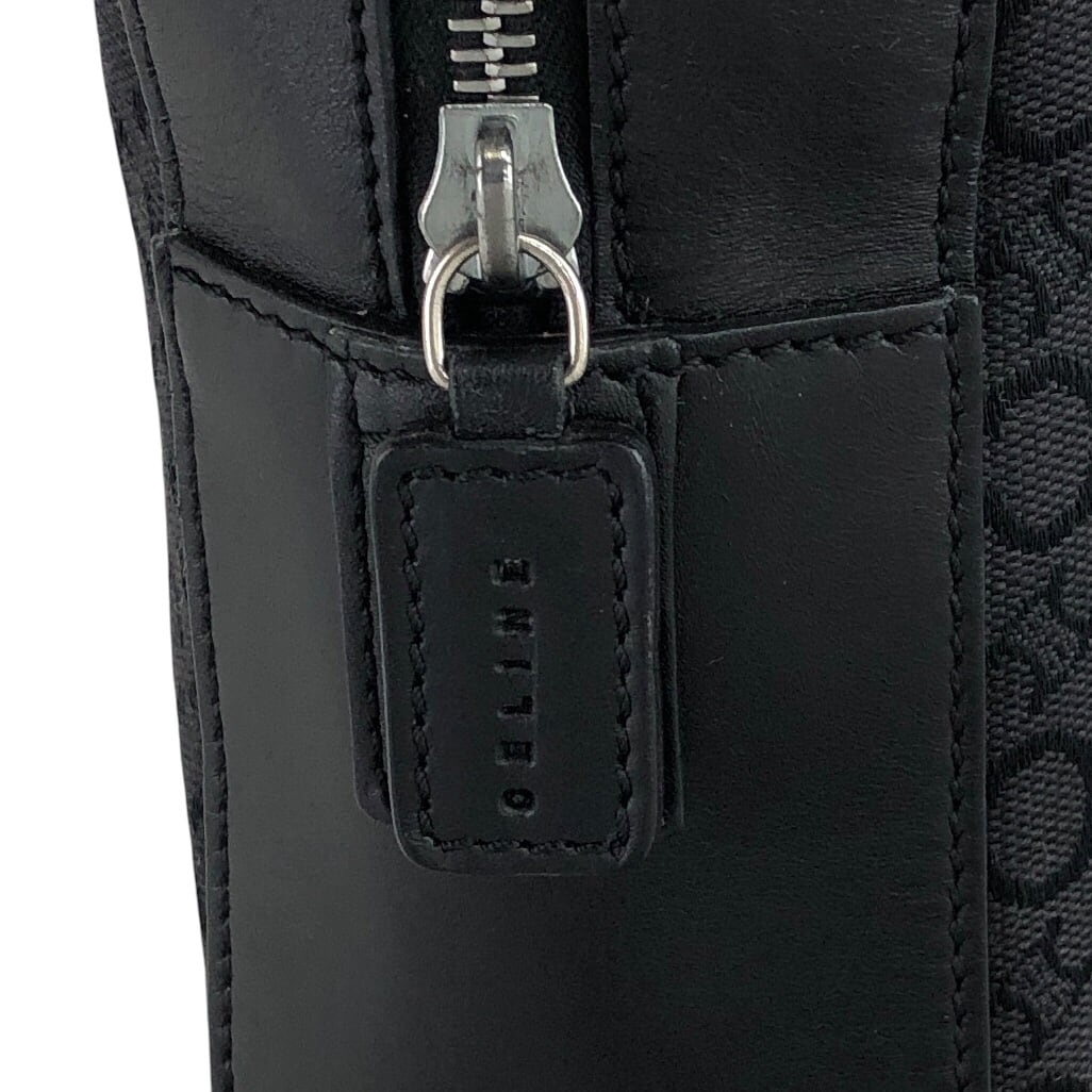 CELINE セリーヌ Cマカダム ハンドバッグ ブラック キャンバス vintage