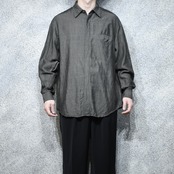 Claiborne linen rayon fly front shirt
