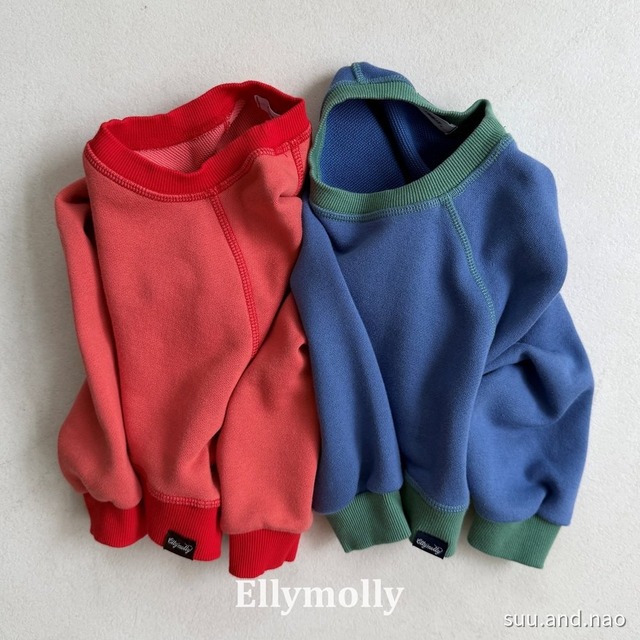 取寄:ELLYMOLLY リズムステッチスウェット/Jr※送料無料