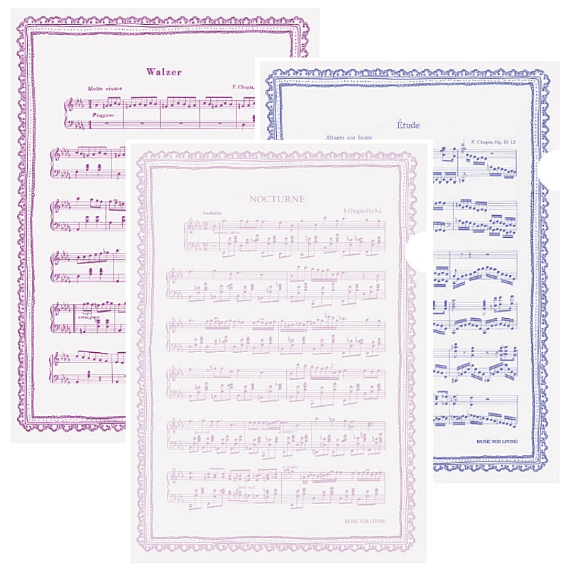 MUSIC FOR LIVING Nocturne レザー ベージュ A4｜ファッション 