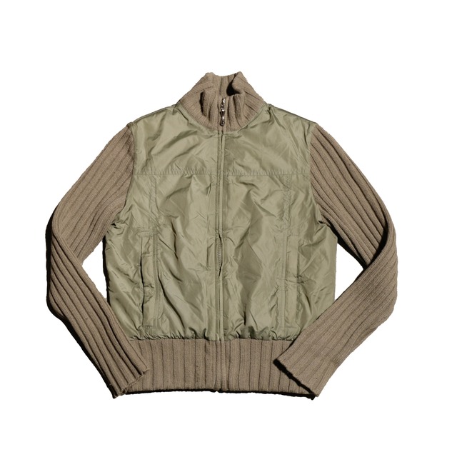 DKNY NylonHighNeckZipKnitJacket