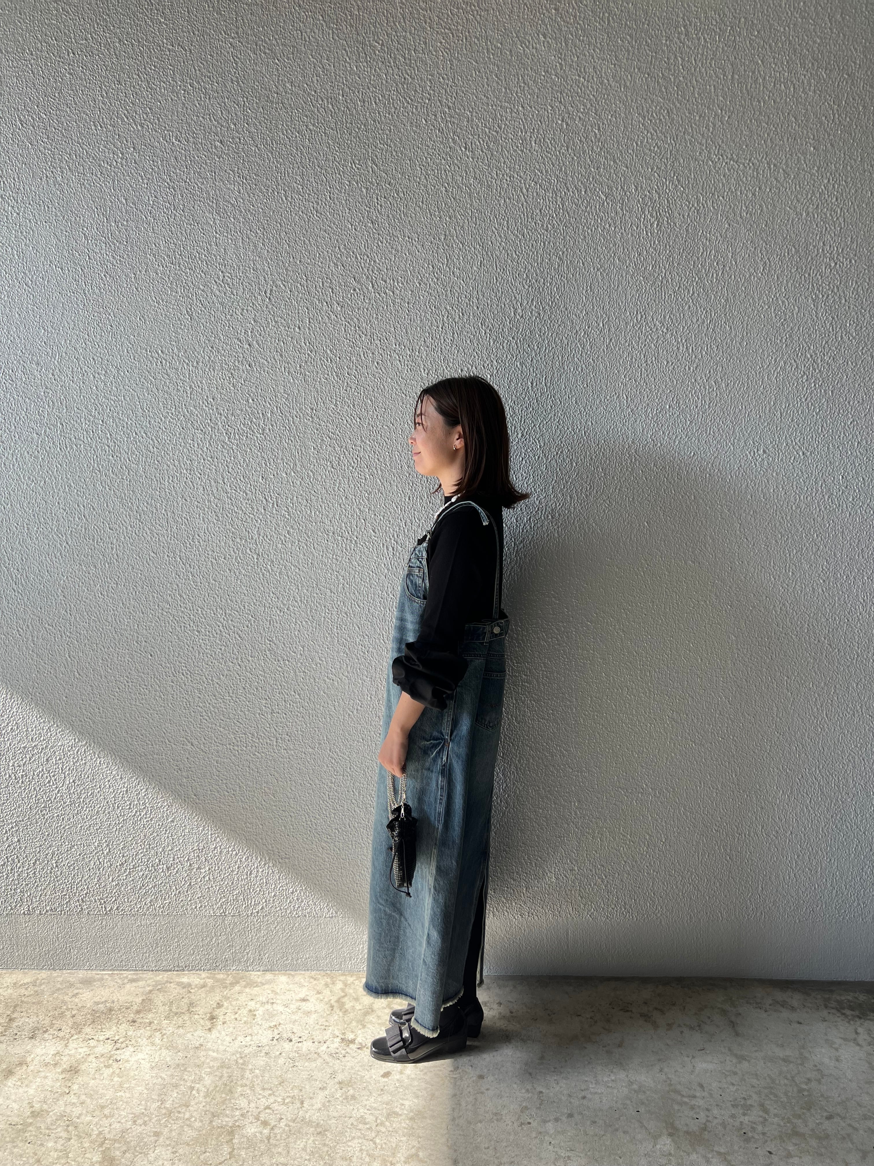 【SELECT】デニムサロペットスカート