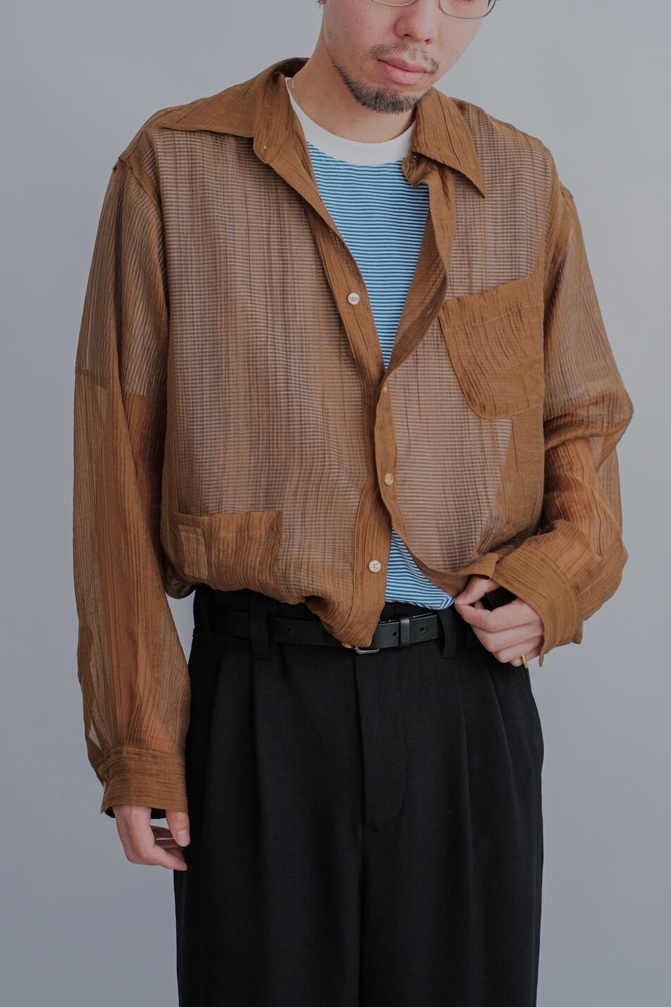 ABELIA EDWARD GOUCHA】ORDINARY SHIRT | puzzle