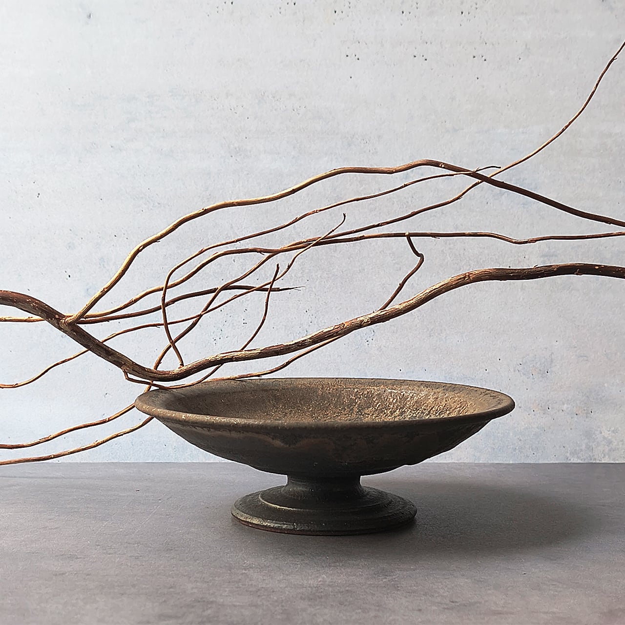 やちむん FUCLAY コンポート皿 脚付き皿 FUCLAY black コンポート