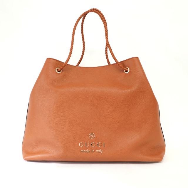 GUCCI グッチ レザー トートバッグ ブラウン 380118