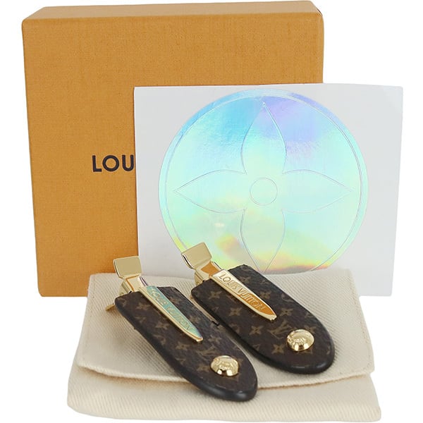 New LOUIS VUITTON ルイヴィトン ヘアクリップ クリップセット MNG