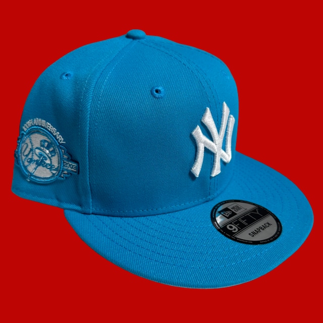 New York Yankees 100th Anniversary New Era Snapback / Azure Blue (Gray Brim)