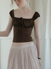Chocolat Gathered Corset Top F0707