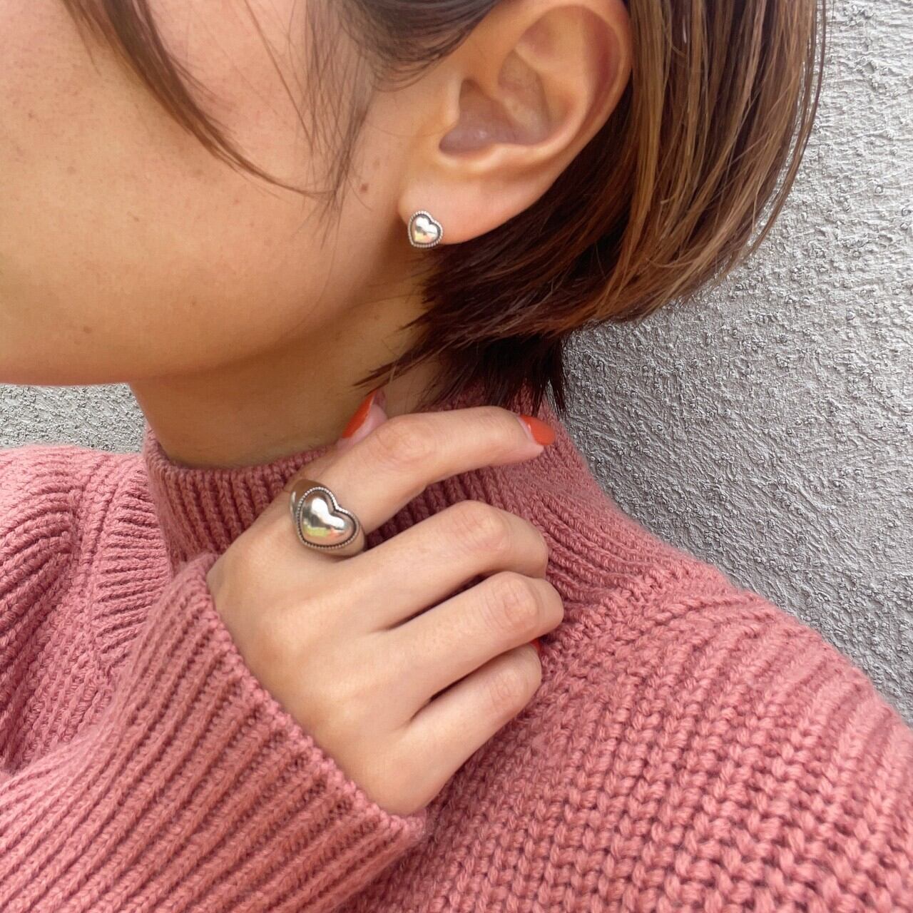 ヴィンテージハートピアス | joie