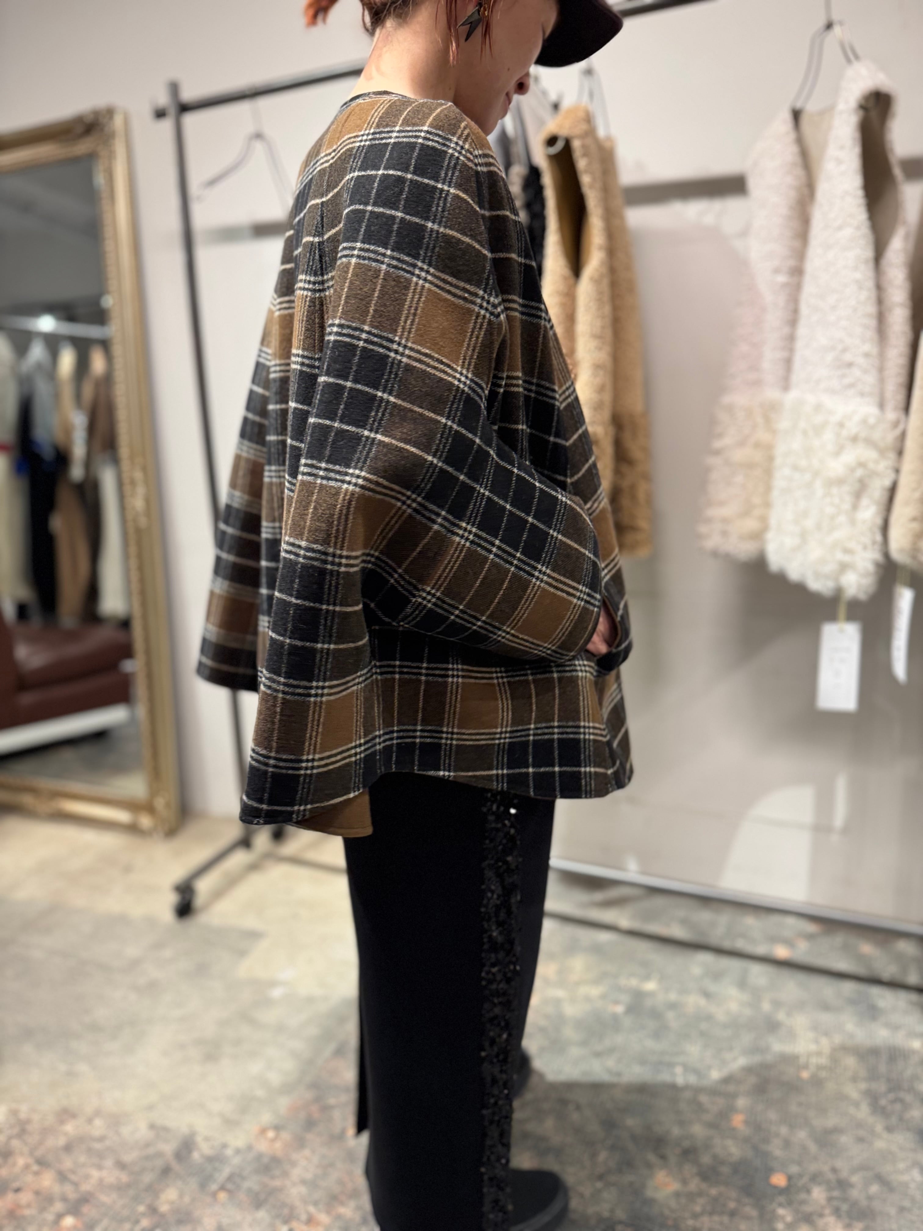【RISLEY】リバーシブルダブルフェイスポンチョコート　R2503RPO826