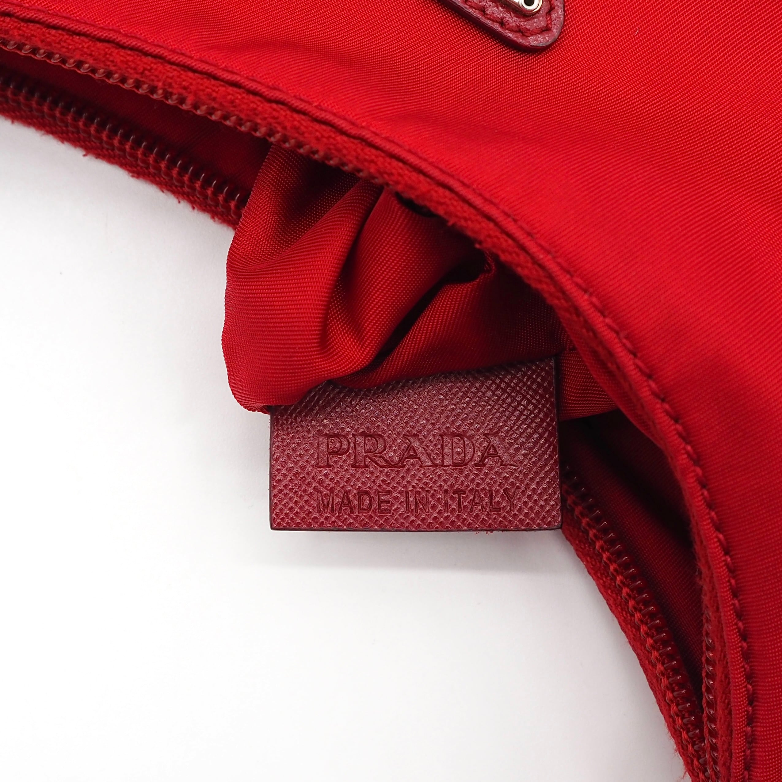 PRADA ロゴ ミニ ハンドバッグ ナイロン レッド プラダ | 2122TOKYO