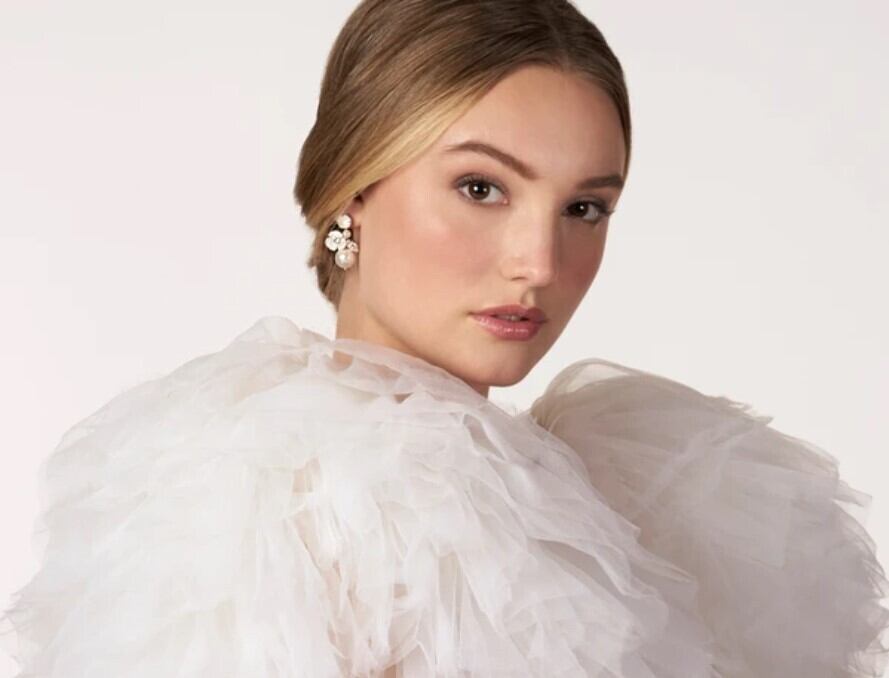 Elizabeth Bower】Trillium Bauble Drop シルバー ピアス/イヤリング 