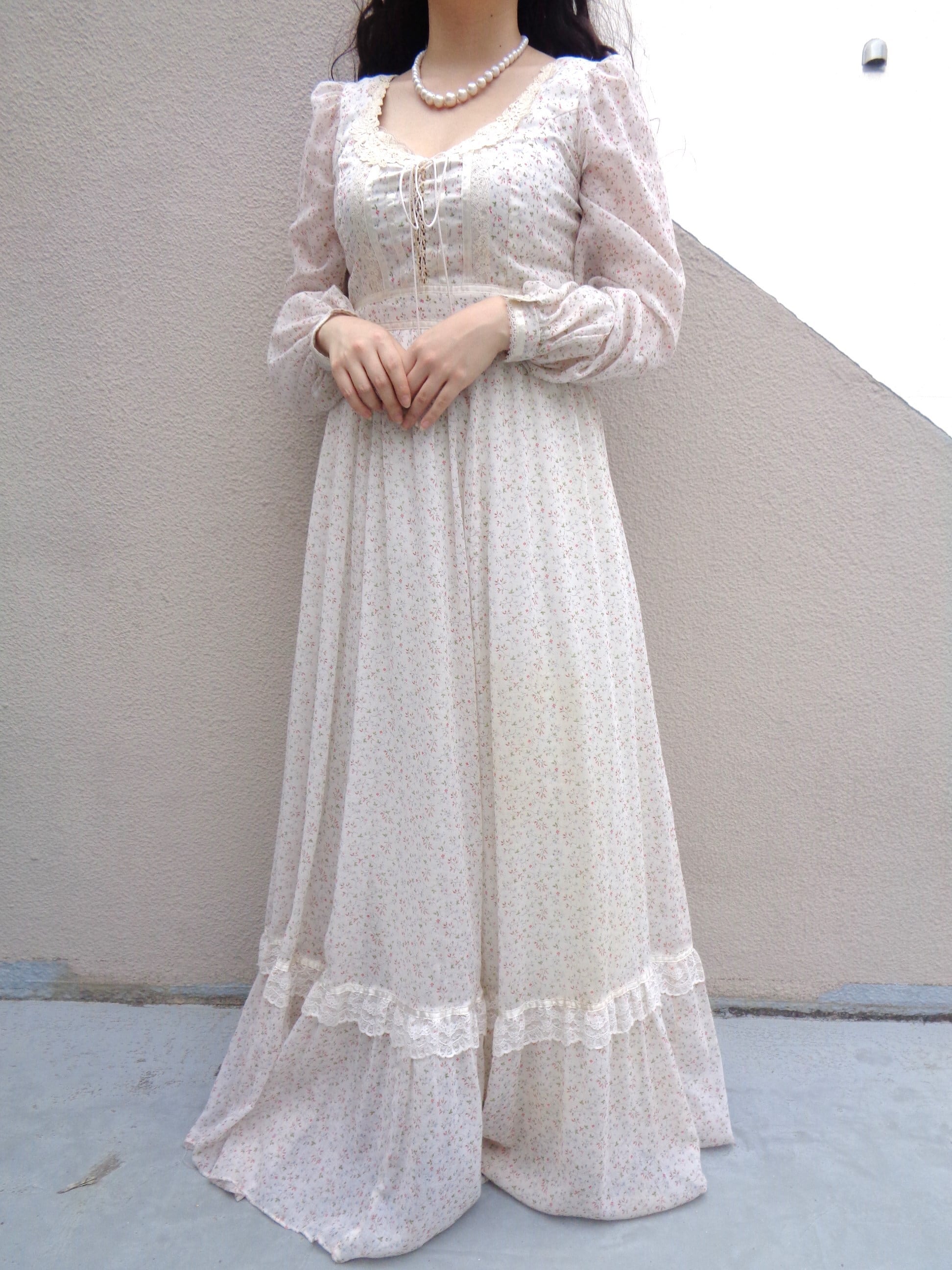 GUNNE SAX dress ガニーサックス花柄ワンピース | Little Trip to ...