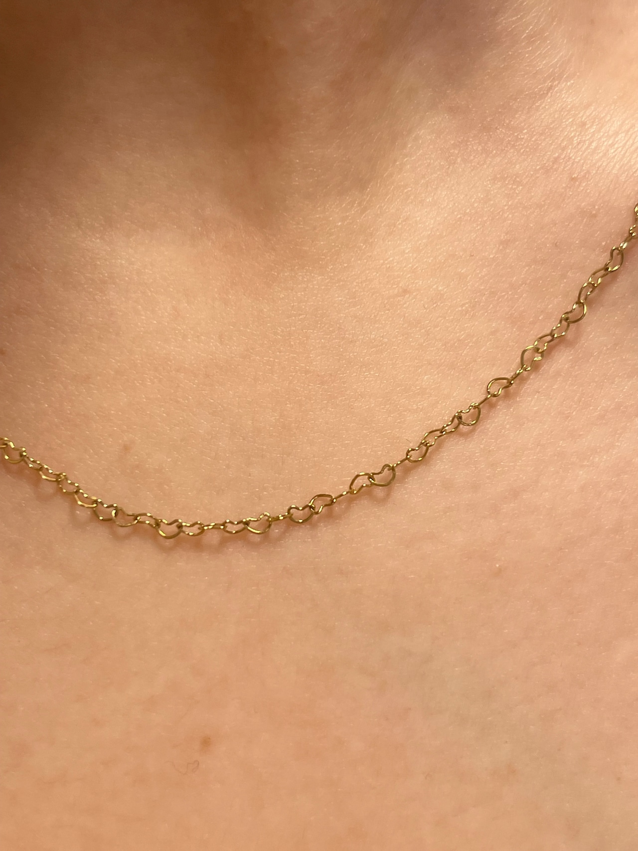 Tiny Heart Chain Necklace
