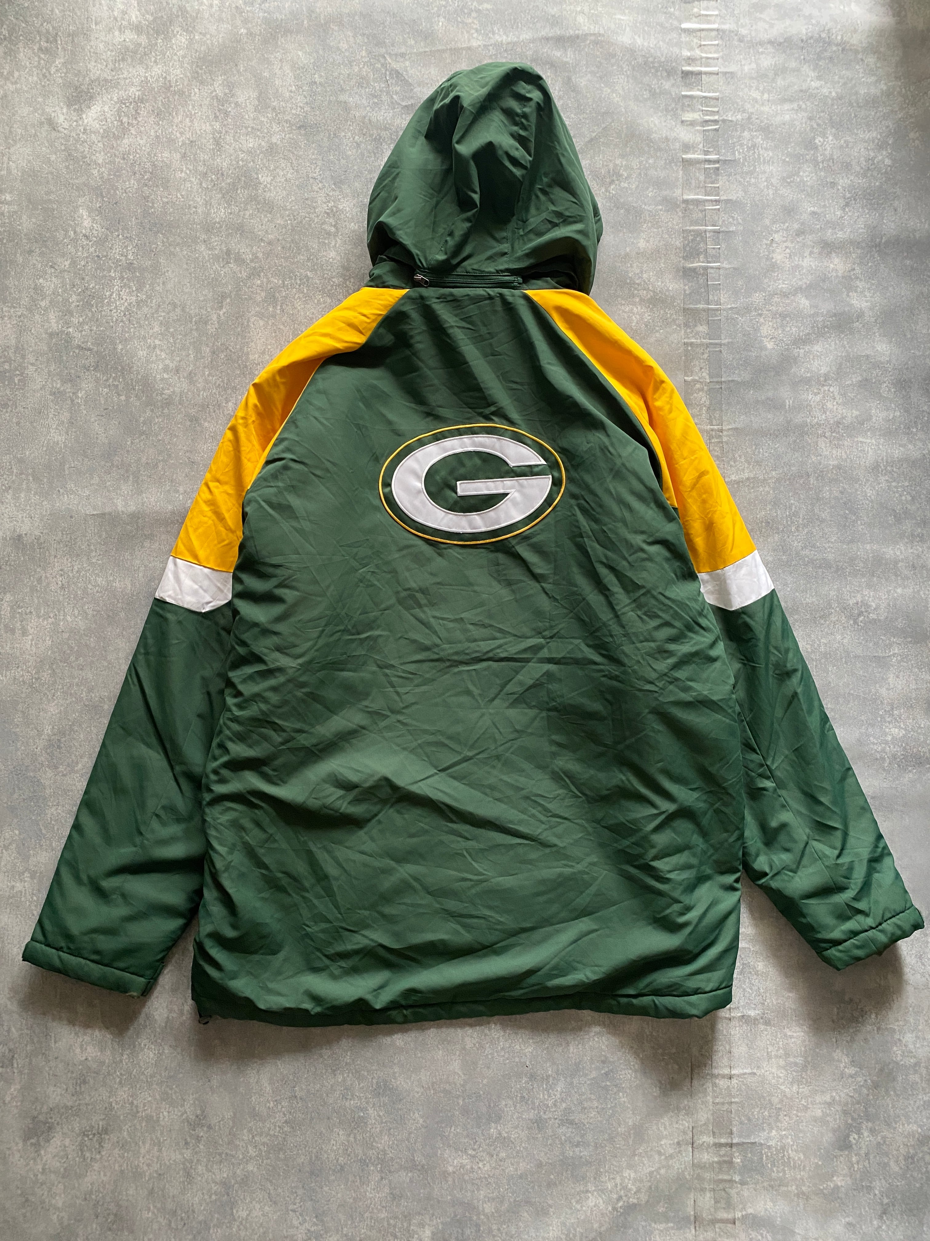 オールド アメリカ製 90s パッカーズ NFLスターター 刺繍ロゴ トレーナー