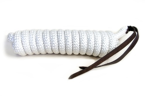 リードロープ　白　13ft　馬具　【BHD01-1804271637】20221107