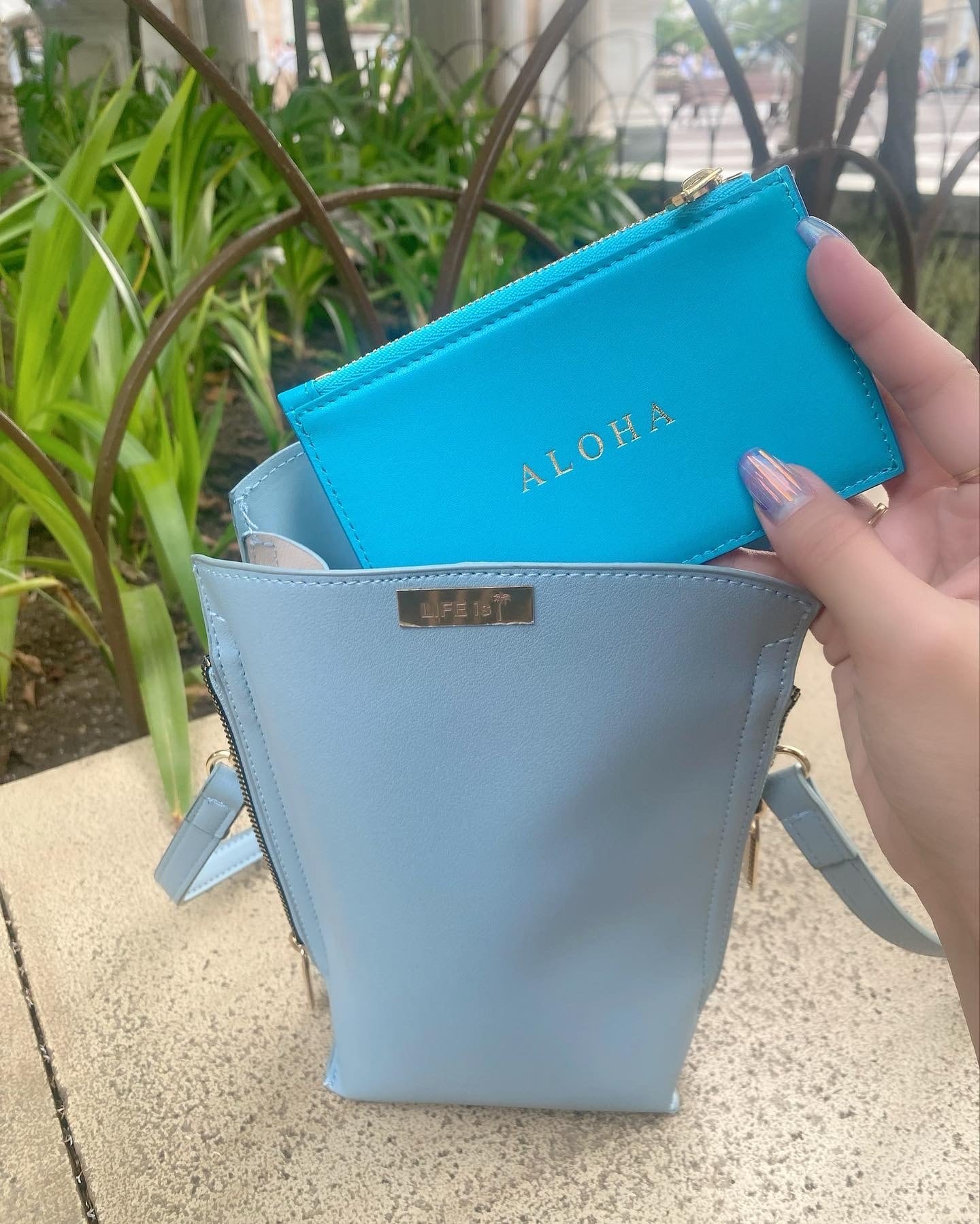 ★anniversaryモデル★ LIFEis ALOHA mini compact wallet  ￥19,800(￥21,780)