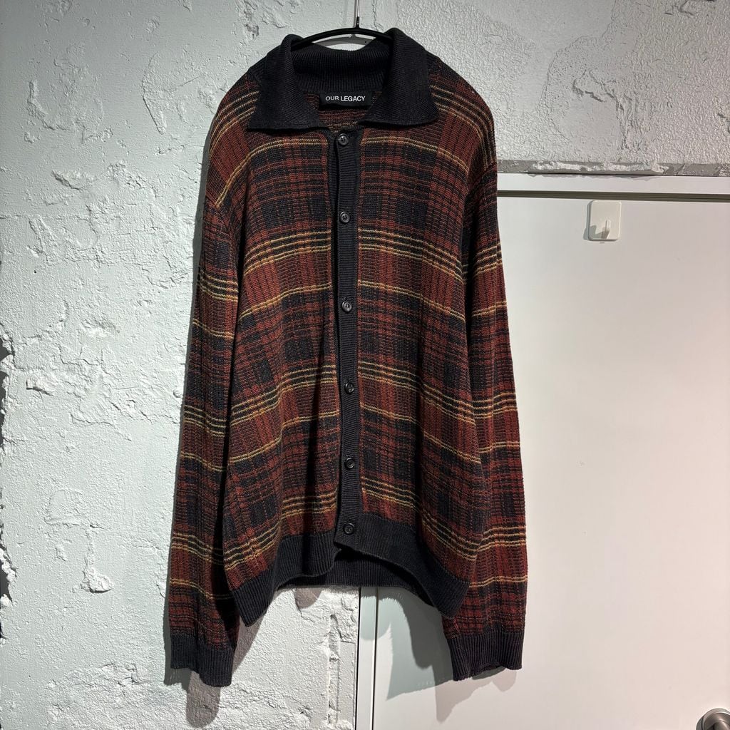OUR LEGACY アワーレガシー 24SS EVENING POLO Rust Geezer Check