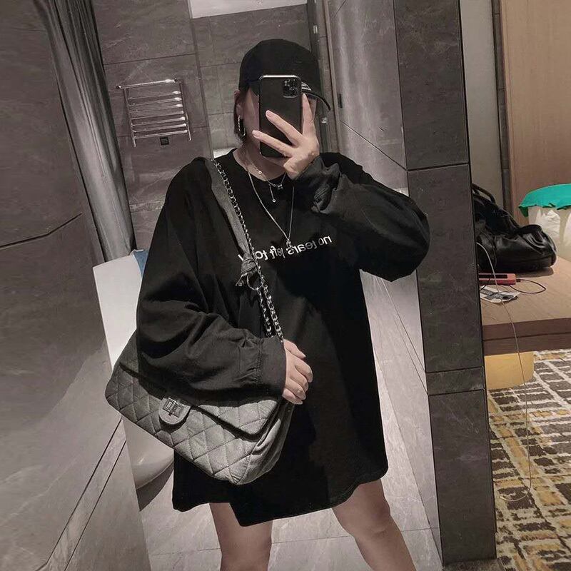 プラスサイズの女性の2020年の新しい秋のルーズルーズベリーカバーブラウス脂肪MMウエスタンスタイルの長袖Tシャツの女性 ミックスインファッション31861890851