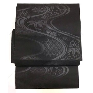 名古屋帯・喪服用・自然文様・No.200701-1615・梱包サイズ60