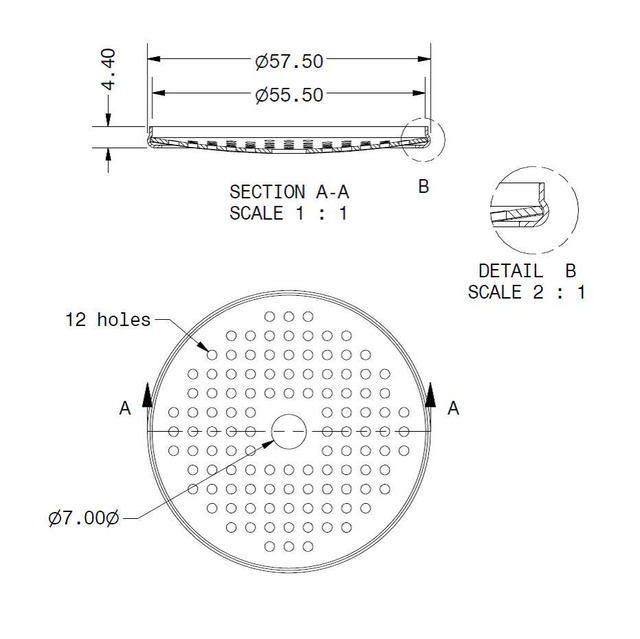 シャワースクリーン ● IMS Competition マルゾッコ用 35µM