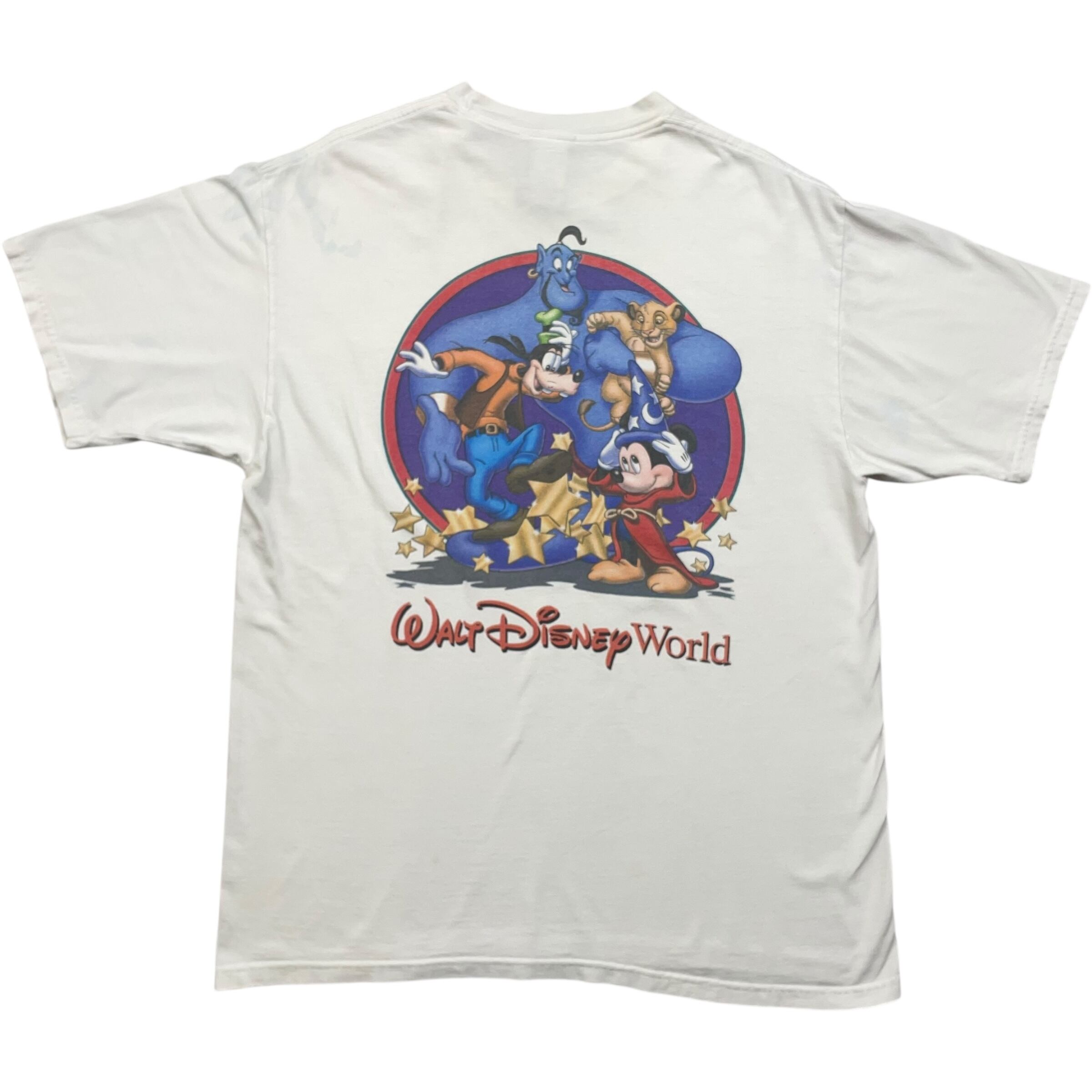 《L》 Disney ディズニー Tシャツ 両面プリント ワンポイント USA製 no.7351