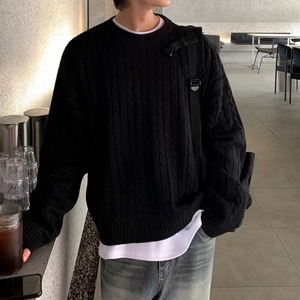ベーシックケーブルニット　1251