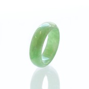 【13号 】 翡翠 くり抜き甲丸リング A貨翡翠 jd_rg1966