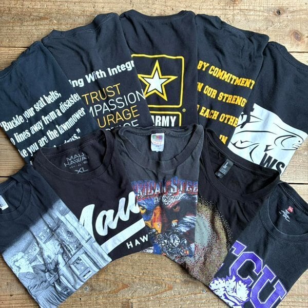 1点物◇USA製アメリカ軍US Army黒バックプリントTシャツ古着メンズXL