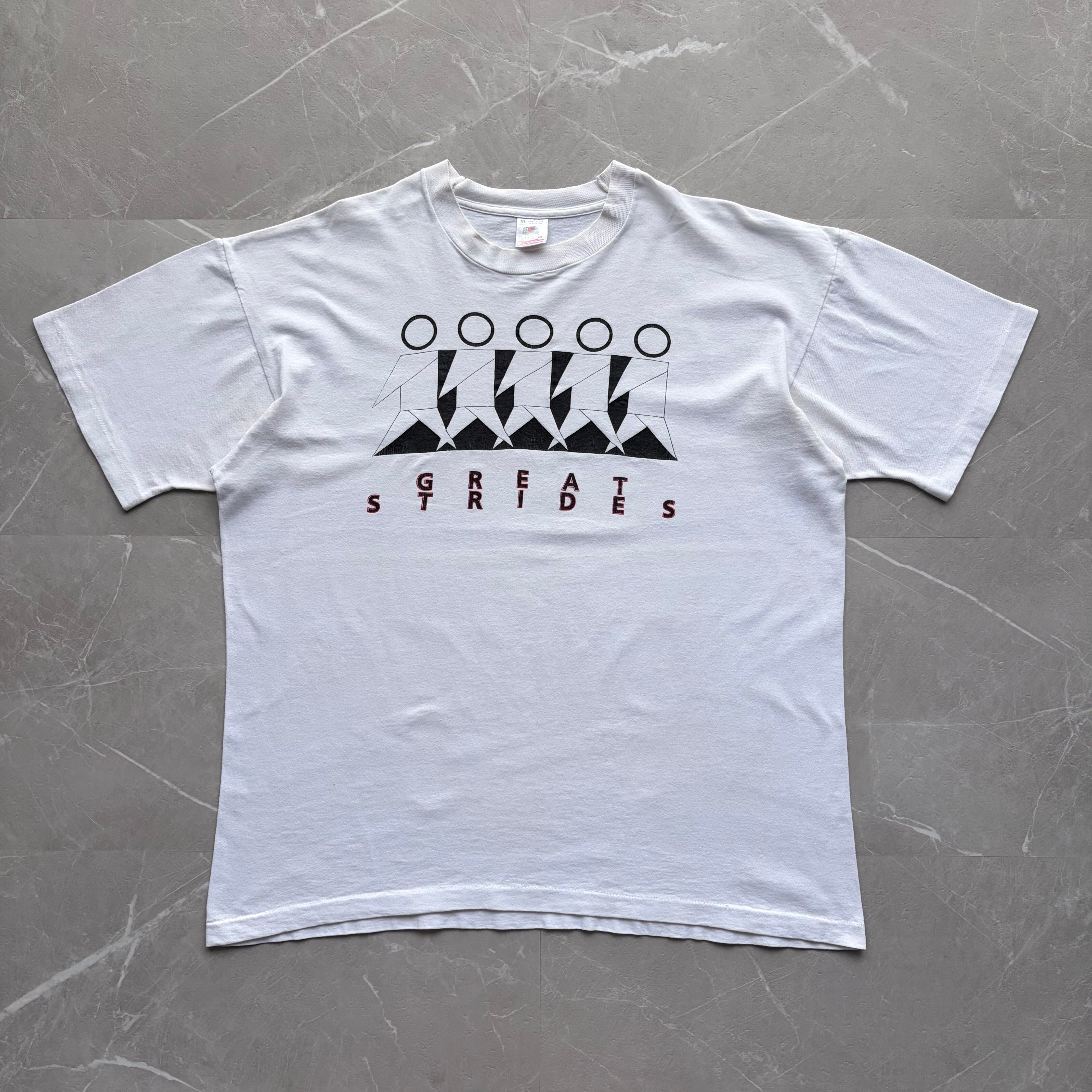 90s LLICA 1991 プロモ Tシャツ 総柄 USA製 XL Early 90s ORACLE GREAT STRIDES Promo Tee/オラクル プロモ Tシャツ
