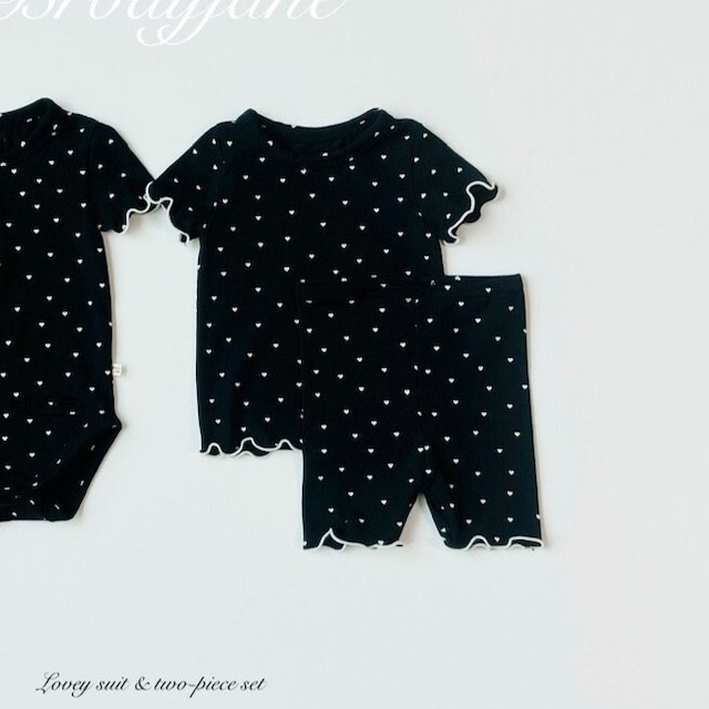 【取寄】brodyjane|lovey short sleeve set|ラビー半袖上下セット|S-M|baby|26 summer