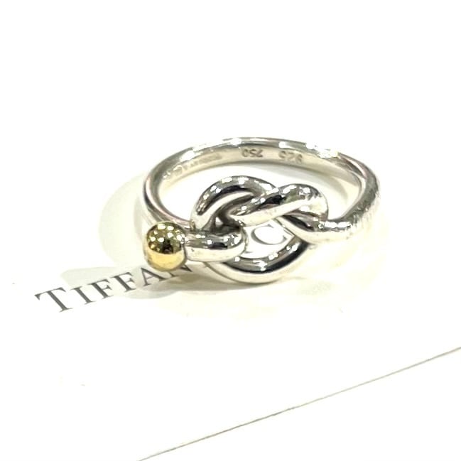 TIFFANY&CO】【11-12号】2708 コンビ 結コンビツイストノットリング
