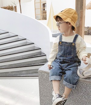 デニムオーバーオール 男女兼用 80-130cm