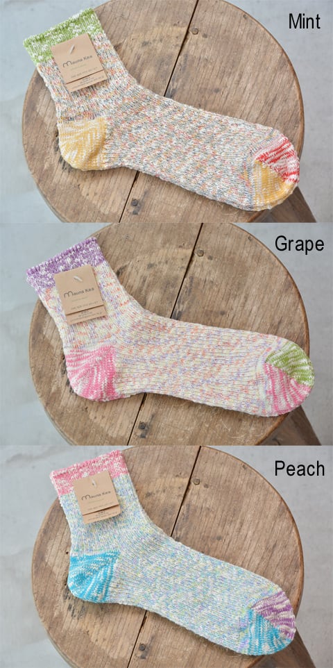 Mauna Kea（マウナケア）スラブリップルピコットソックス(108808)全5色