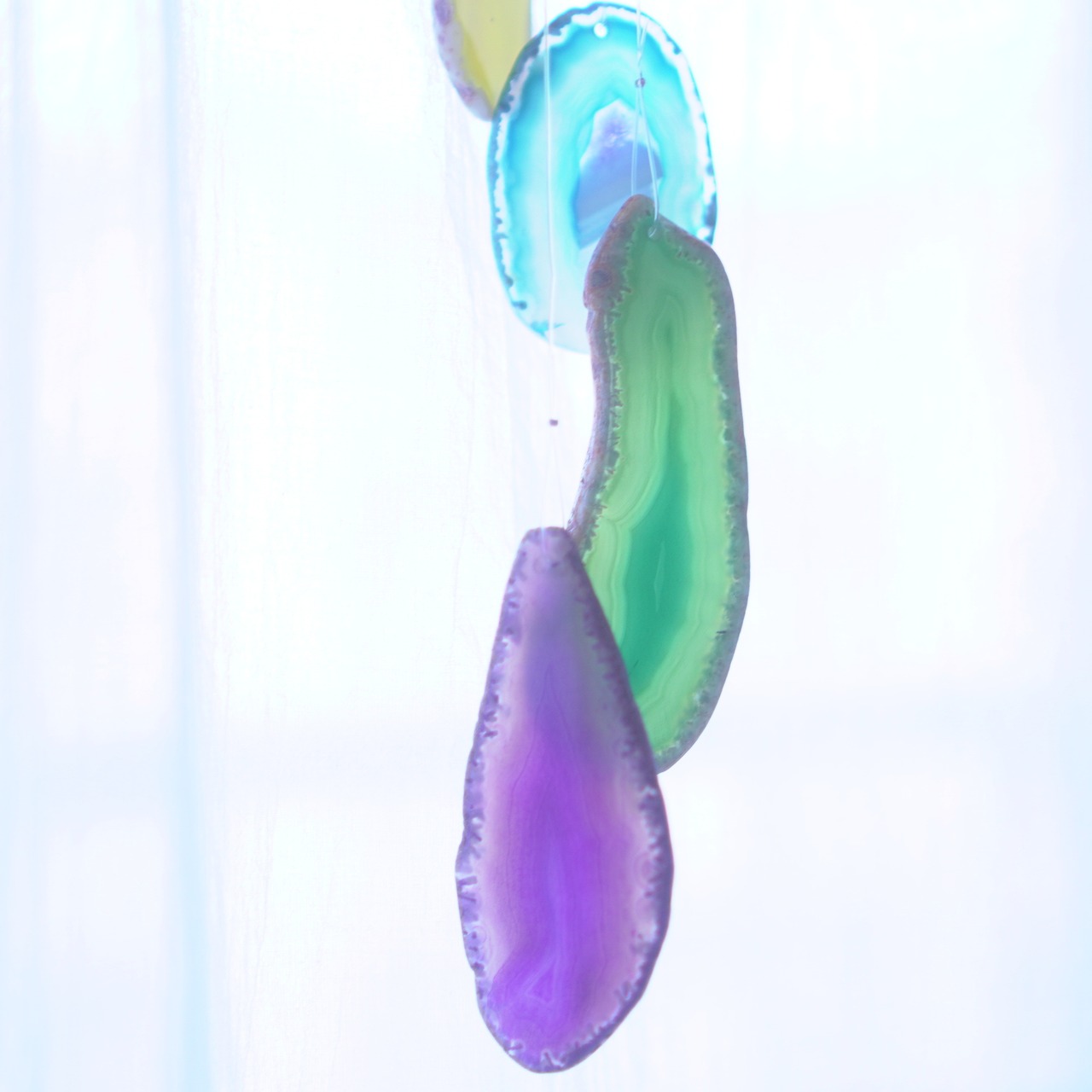 Rainbow Drops 09 - アゲートヒーリングチャイム / Agate Sun Catcher Wind Chime 326