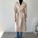 ロングコート アウター レディース ロング丈 コート ベルト付き 長袖 キレイめ 大人 エレガントスタイル ガウン風 ガウンコート ロールアップ ポケット 無地 カジュアル 定番カラー ワンサイズ
