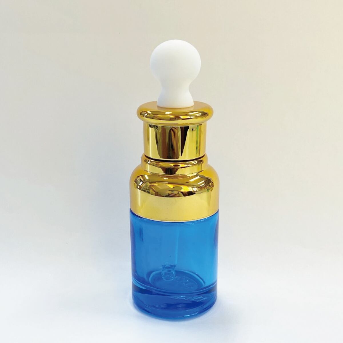 クリア カラー スポイト ボトル】30ml 全4色 ゴールドキャップ ガラス