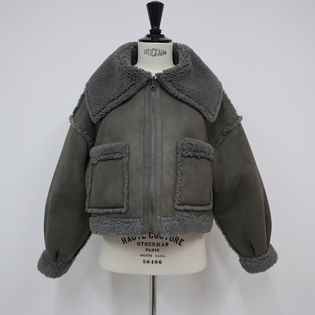 Linkable エコムートンブルゾン(グレー)（新品☆LINKABLE(リンカブル  