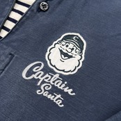 激渋 CAPTAIN SANTA キャプテンサンタ YACHT CLUB プルオーバー マリン ジャケット サイズ M /ネイビー/ジョイマークデザイン/日本製