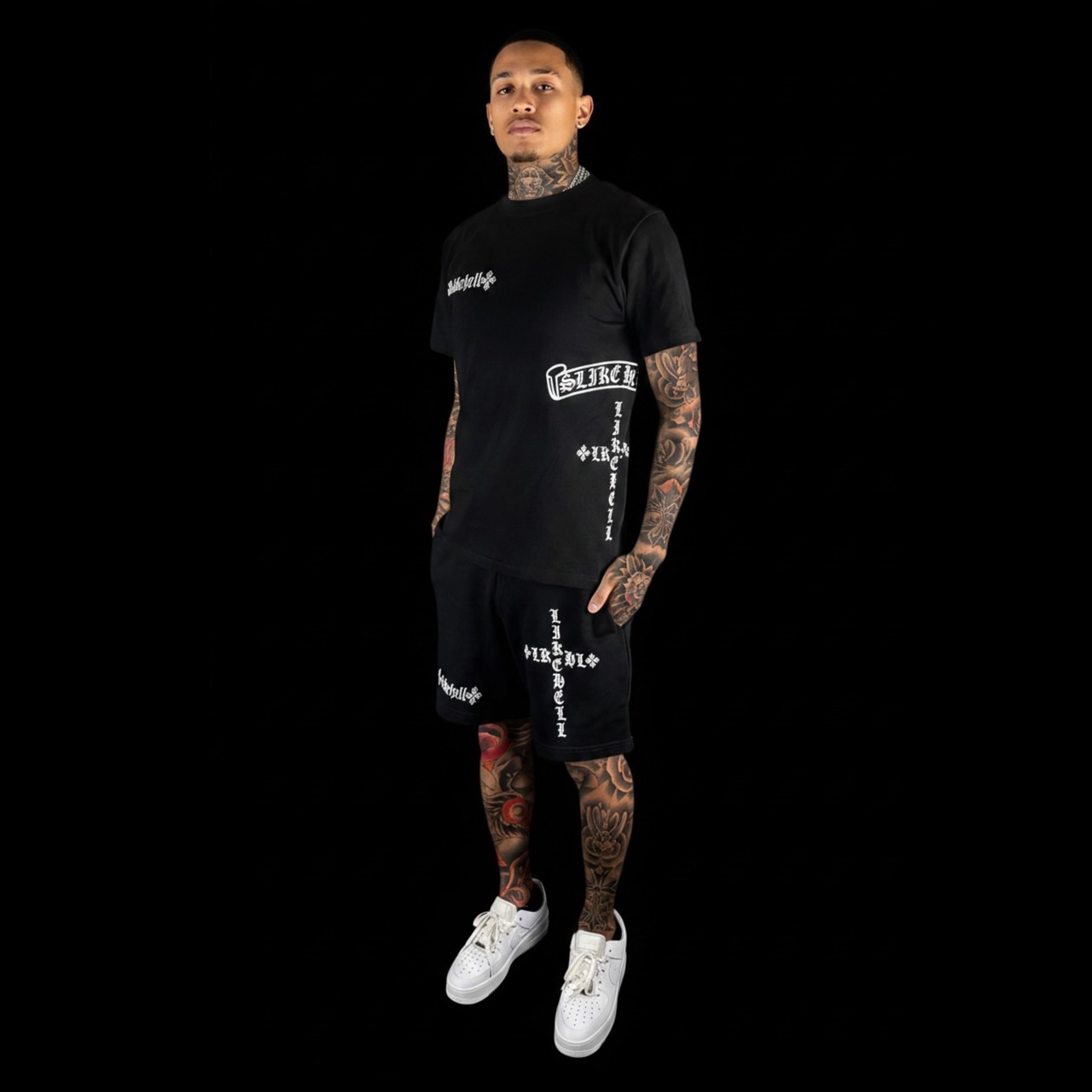 2COLOR/ELDOLADO cross icon t-shirt setup対象【LT042】 - 6