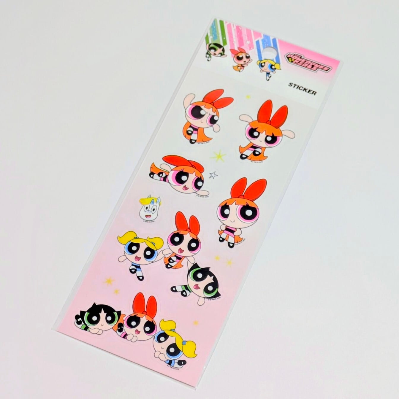 送料無料!【 The Powerpuff Girls / パワーパフガールズ 】STICKER(ステッカー) KOREA LIMITED 〚アメリカン雑貨 アメトイ〛
