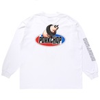 P 2nd OVAL L/S TEE /WHITE