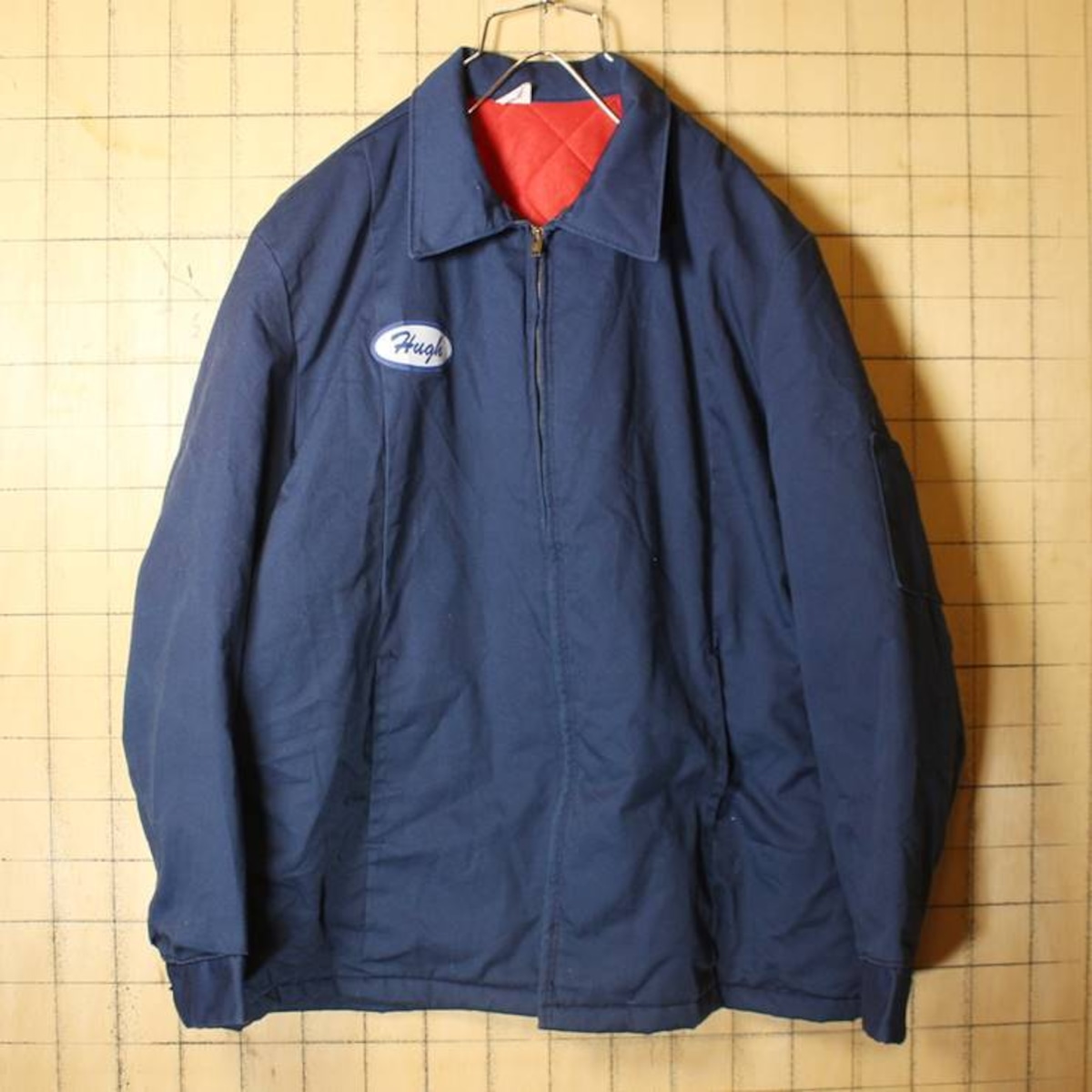 70s 80s USA製 REDKAP ワーク ジャケット キルティングライナー 