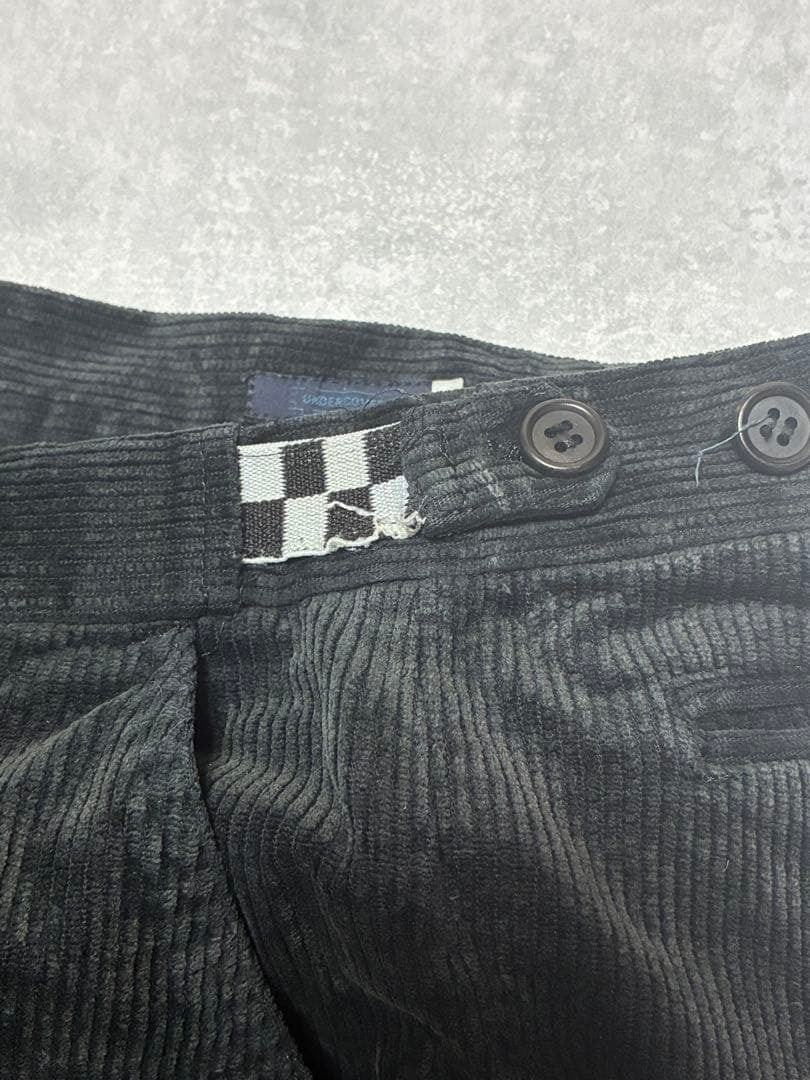 01AW UNDERCOVER d.a.v.f 期 コーデュロイパンツ 花パッチ | CHASE