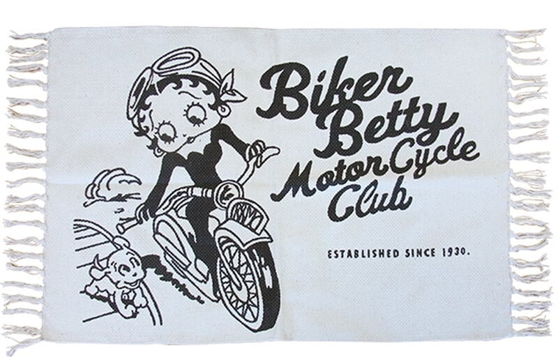 Cotton Mat】 アメリカンスタイル Betty Boop ベティちゃん コットン