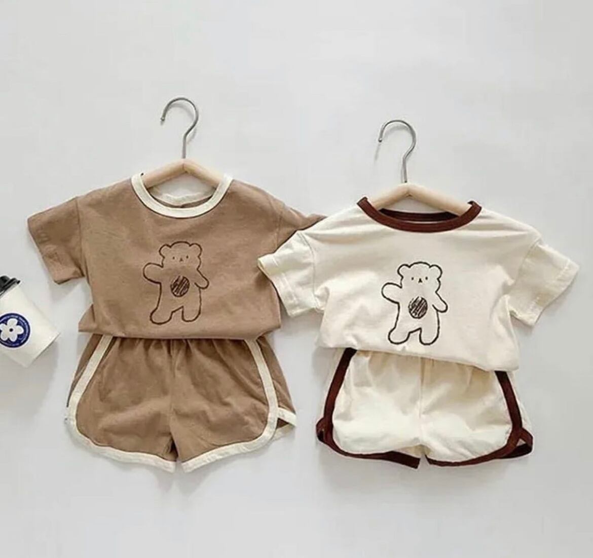 くまのTシャツ&ショートパンツ