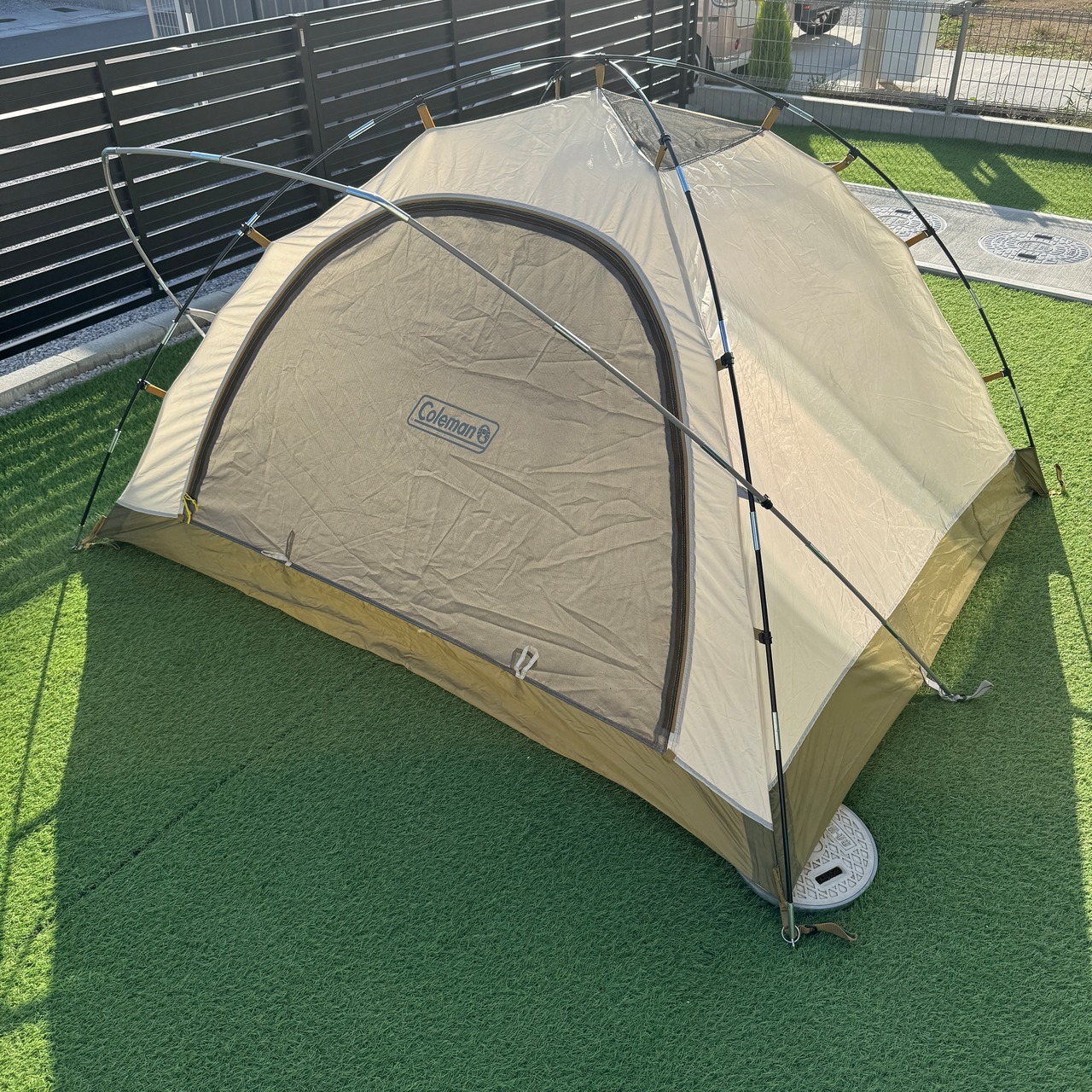 中古品 Coleman コールマン ツーリングドームLX オリーブグリーン 